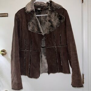 Moda International leather Teddy Jacket